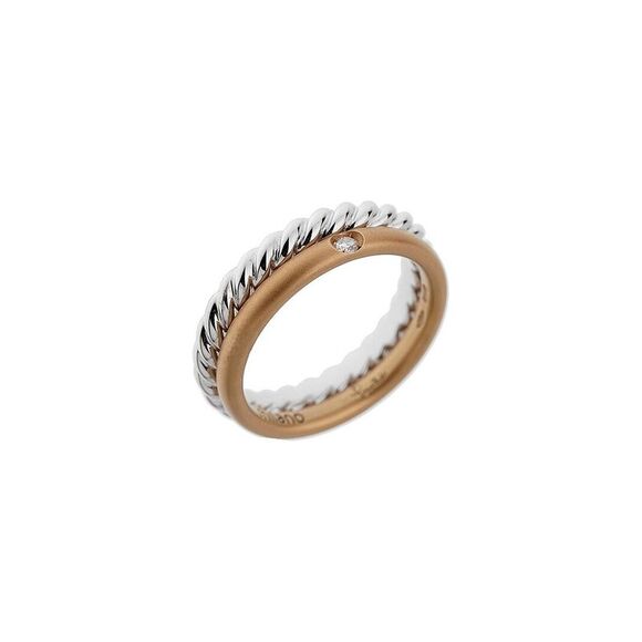 Pomellato 18K Two-Tone 0.03 Ct. Tw. Diamond Ring (Authentic Pre-Loved) - Picture 1 of 2